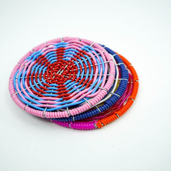 Hand Weaved Coasters (Set of 3)