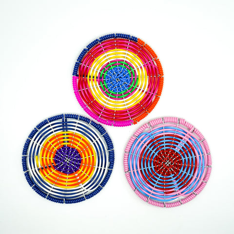 Hand Weaved Coasters (Set of 3)